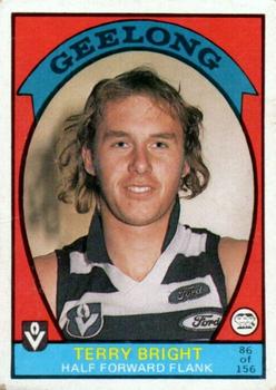 1978 Scanlens VFL #86 Terry Bright Front